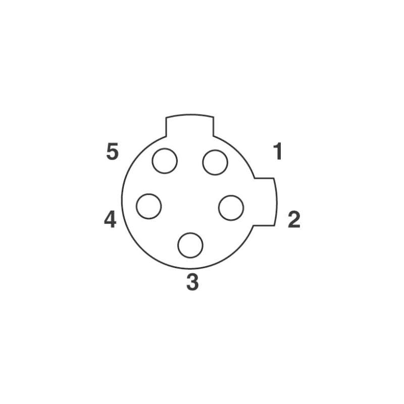 M12 5pins C code female straight front panel mount connector PG9 thread,unshielded,single wires,single wires,brass with nickel plated shell