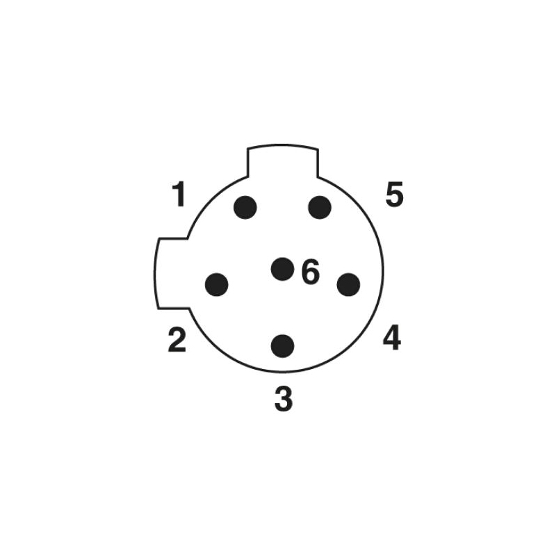 M12 6pins C code male straight rear panel mount connector PG9 thread,unshielded,single wires,brass with nickel plated shell