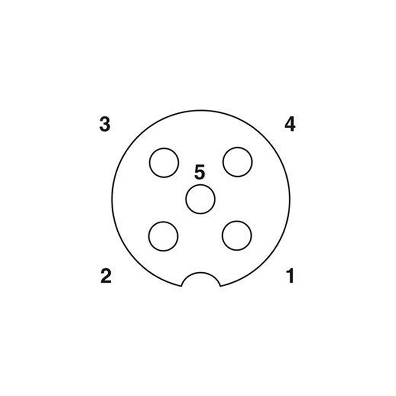 M12 5pins A code female right angle to female right angle molded cable,shielded,PUR,-40°C~+105°C,22AWG 0.34mm²,brass with nickel plated screw