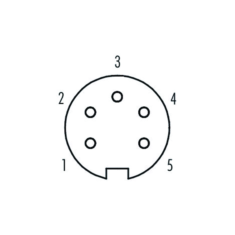 M16 5pins A code female right angle molded cable,shielded,PUR,-40°C~+105°C,18AWG 0.75mm²,brass with nickel plated screw