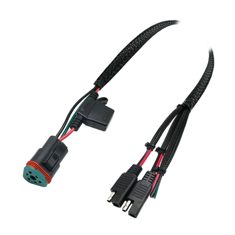 Amphenol to 2xfuse connectors cable assembly