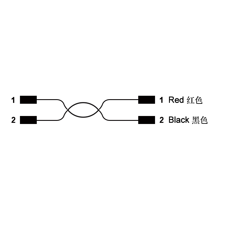 M5 4pins A code female to switch cable