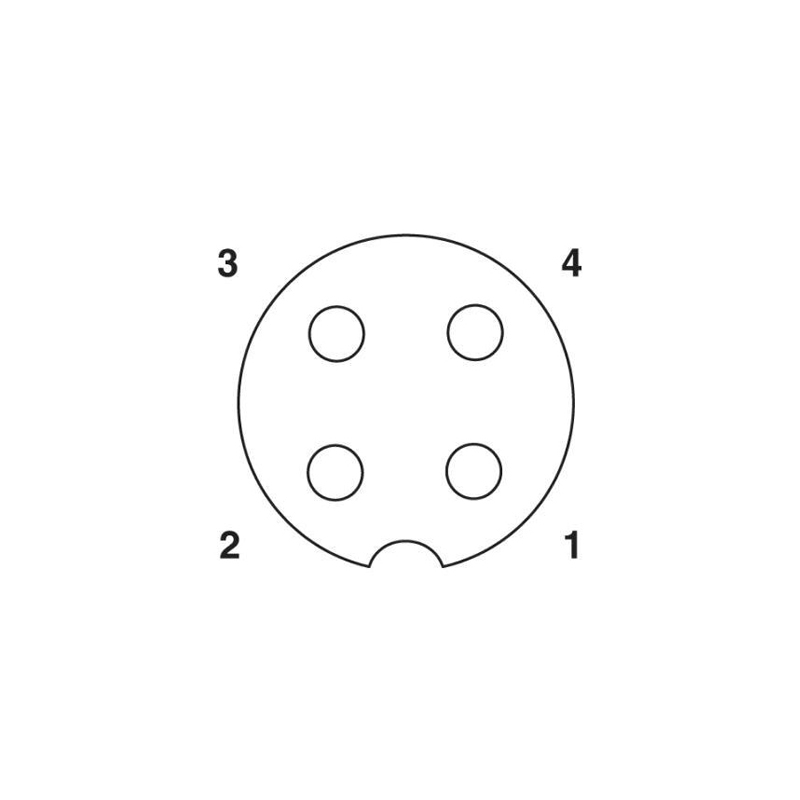 M8 6pins A code male front mount connector+M12 4pins A code female to JST EHR-3 connector/