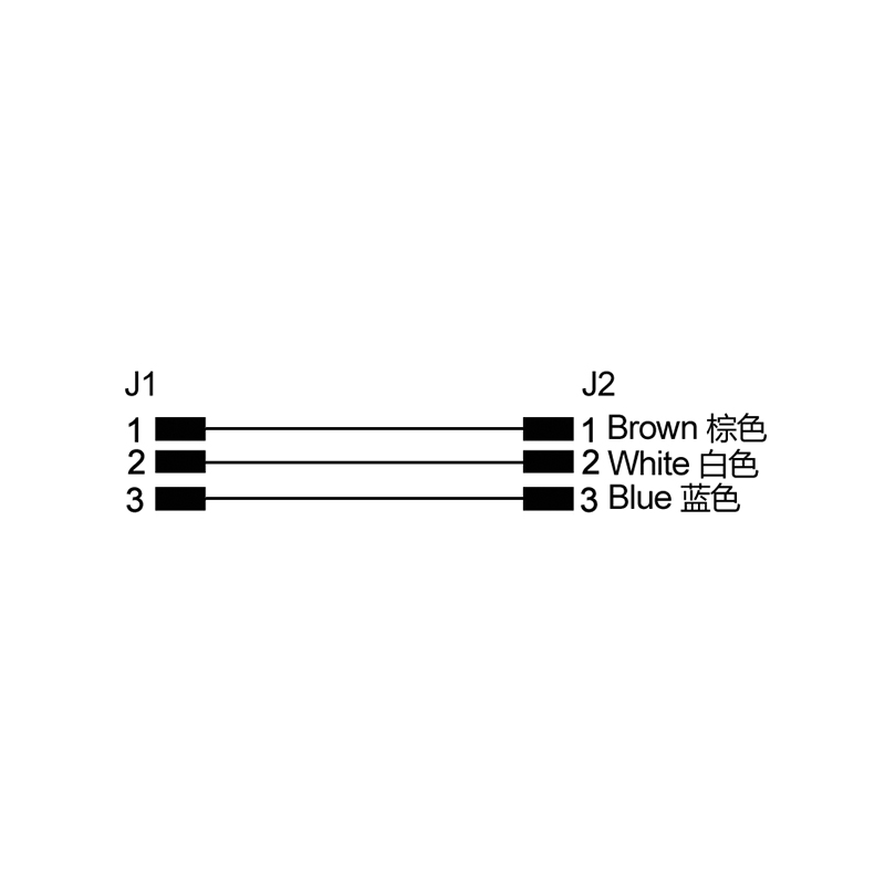 M12 5pins A code male to Solenoid valve+APTIV 12078090 connector cable